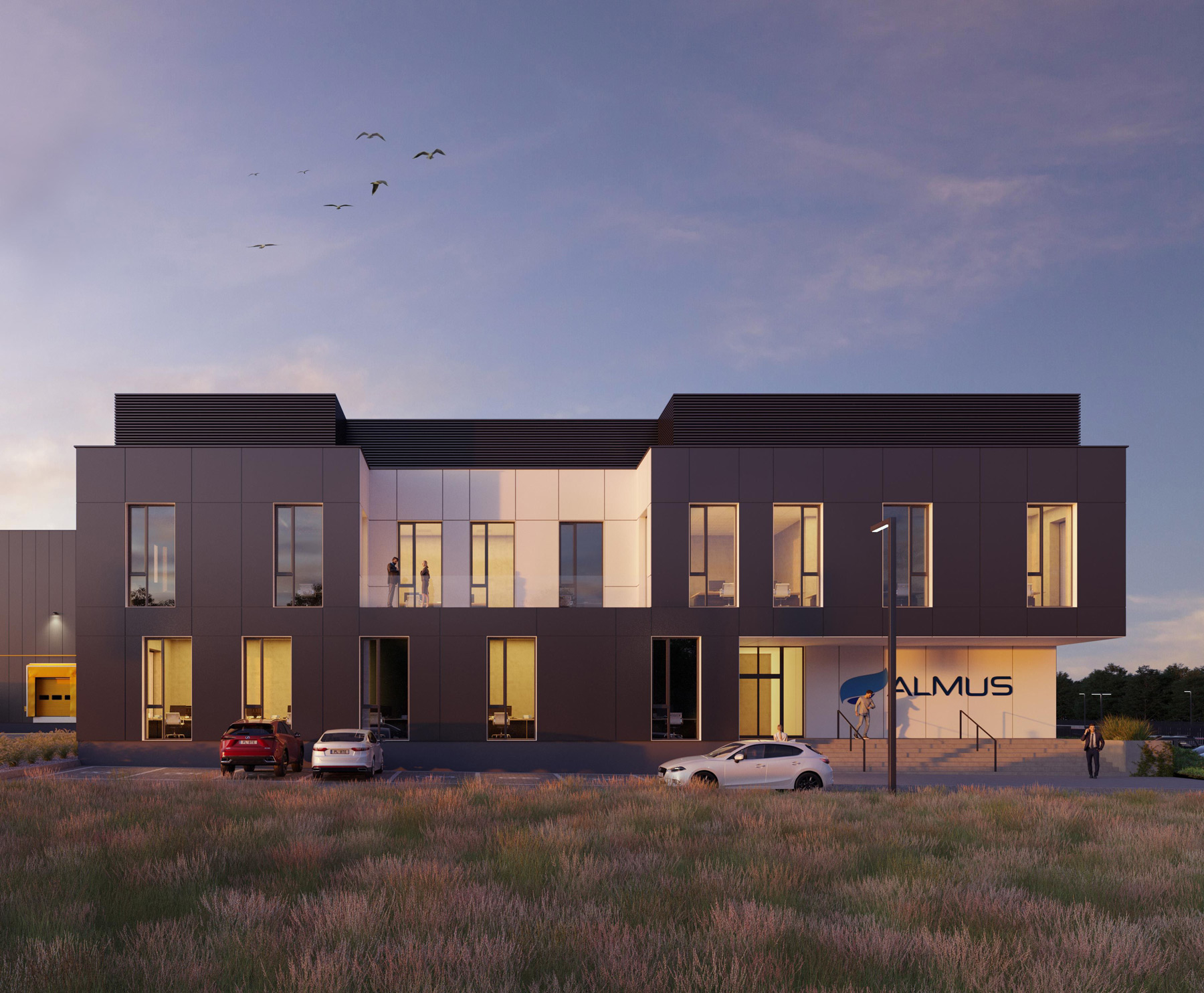 mosa architekci marta morzynska tomasz sapeta almus zaklad konfekcji papieru projektowanie przemyslowe biurowe
